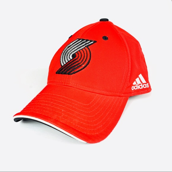 Portland Blazers NBA Black// Red Retro Vintage Snapback Cap hat NEW by Adidas